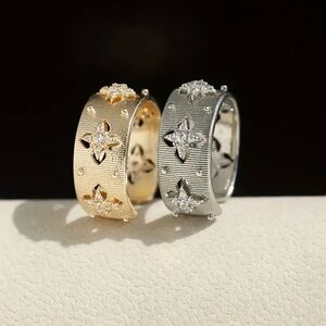 NEW Elegant Open Ring with Starburst Design